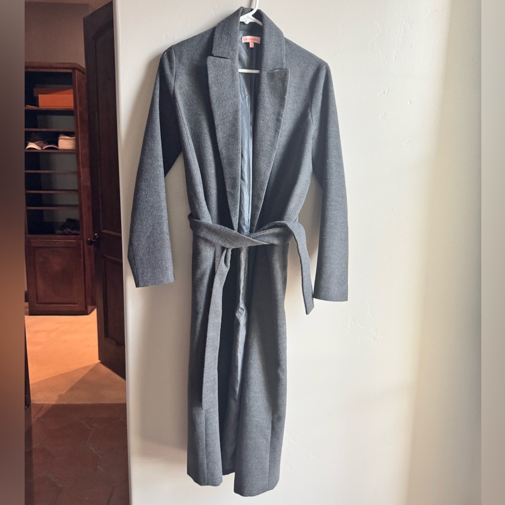 re:named Gray Trench Coat